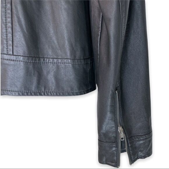 Ricki’s Ruffle Detail Vegan Leather Jacket - Picture 8 of 8